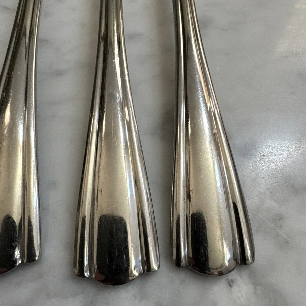 Elana by Hampton Silversmiths 18/10 Stainless Dinner Forks Lot Of 8